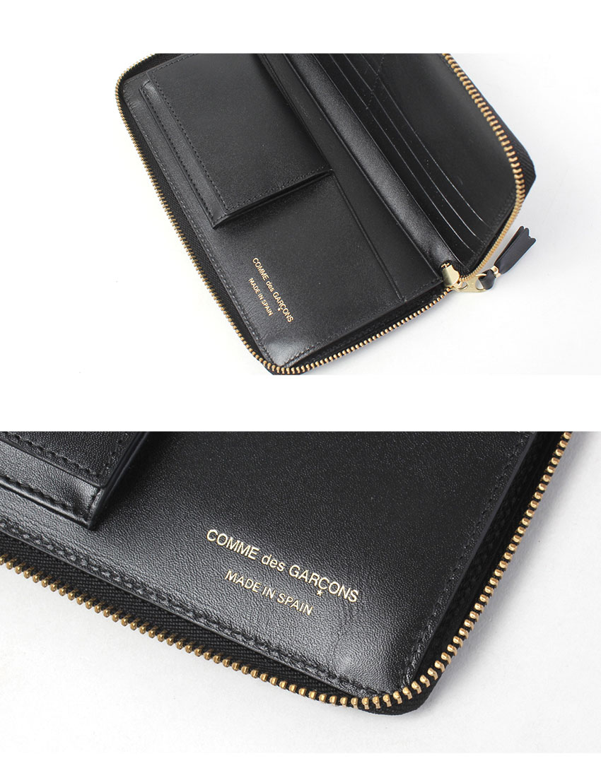 新品 コムデギャルソン ウォレット SA0110HL 黒 ロゴ 長財布 レザー コムデギャルソン長財布 Huge Logo SA0110HL 黒