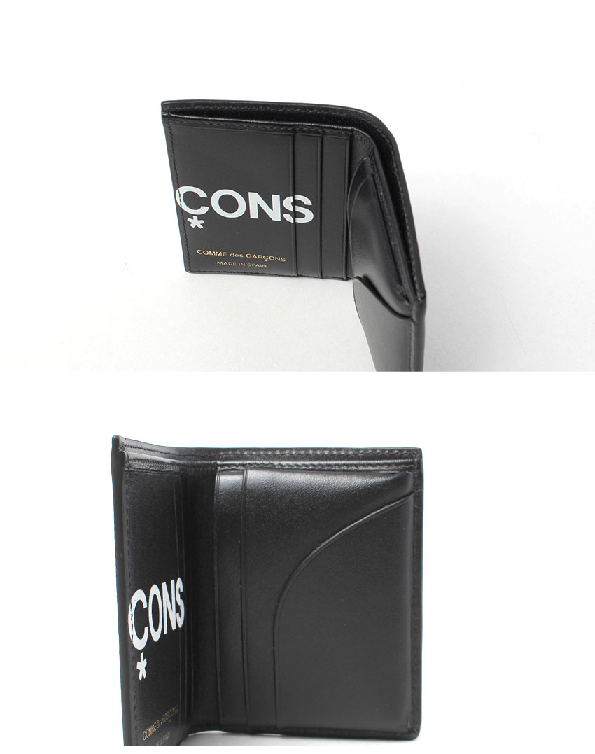 さん専用。COMME des GARÇONS 黒 レザー 財布 COMME des GARCONS コムデギャルソン DES 二つ折り財布 ブラック