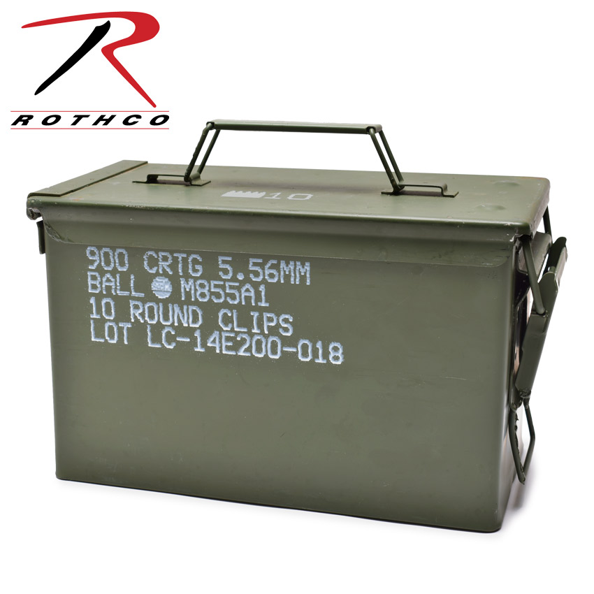 AMM BOX CAL 50 M2 アンモ缶　ヴィンテージ Vintage Military Metal Ammunition Box (Amm Box Cal. 50M2) | eBay