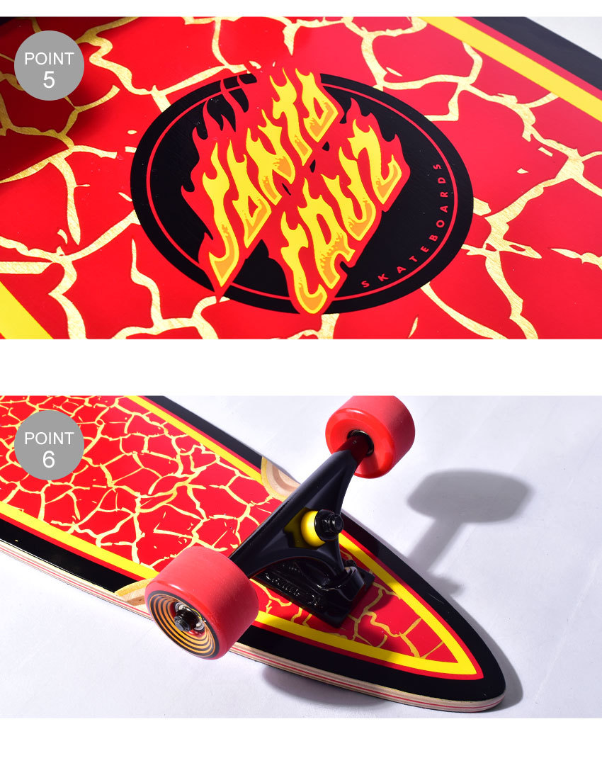 SANTA CRUZ（サンタクルーズ） スケートボード PINTAIL FLAME DOT 9.2