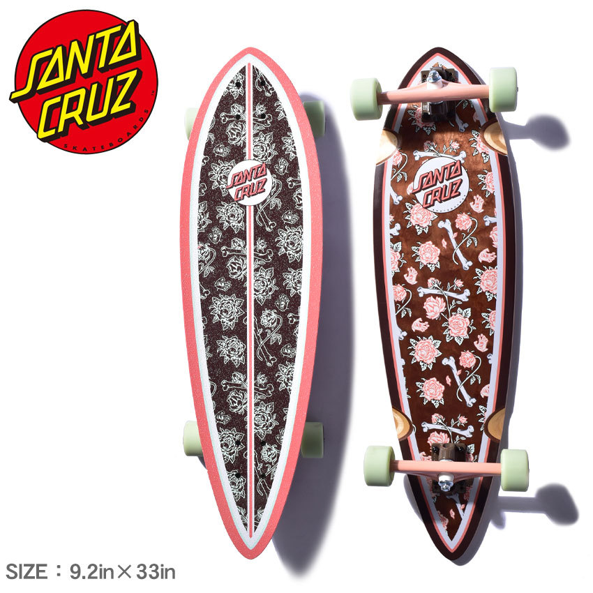 送料無料 サンタクルーズ スケートボード PINTAIL FLORAL DECAY