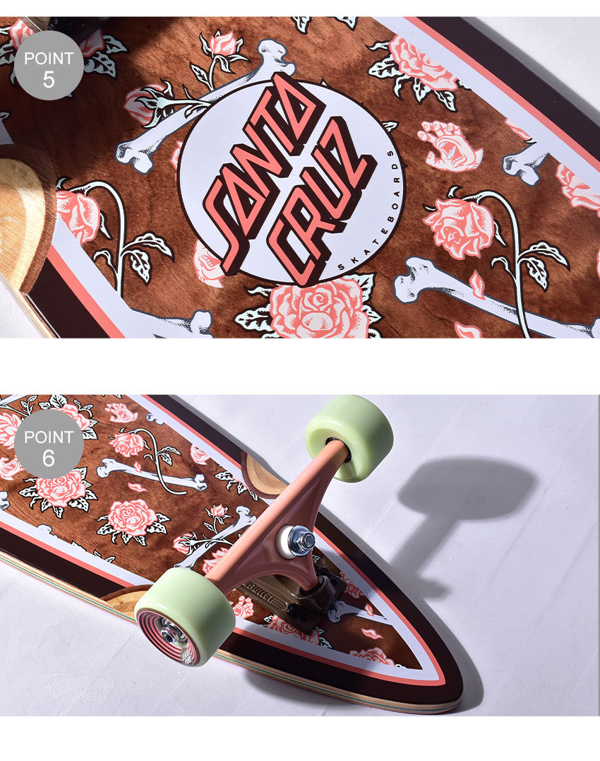 SANTA CRUZ（サンタクルーズ） スケートボード PINTAIL FLORAL DECAY