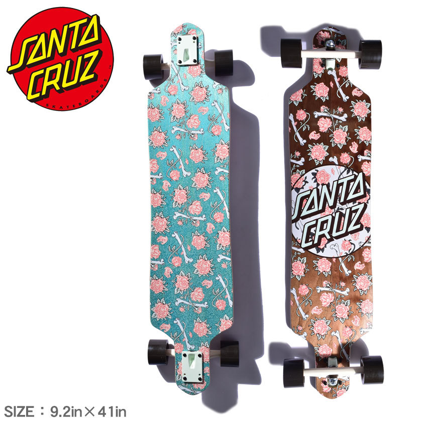 SANTA CRUZ（サンタクルーズ） スケートボード DROP THRU FLORAL DECAY