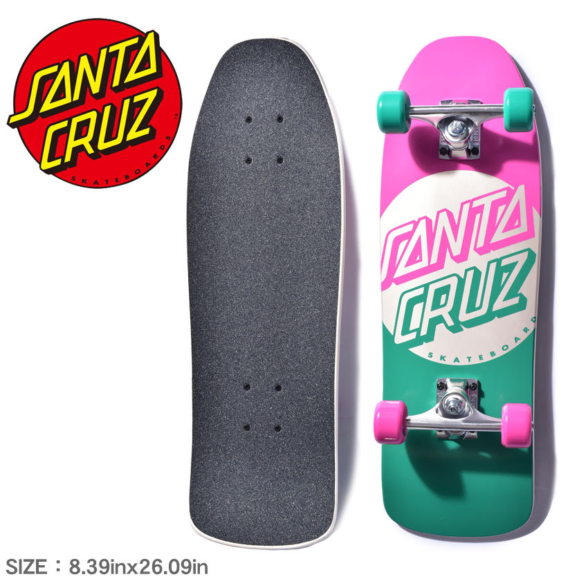 サンタクルーズ　スケボー　スケートボード　コンプリート　美品　OJウィール SANTA CRUZ（サンタクルーズ） スケボー ストリート デッキ