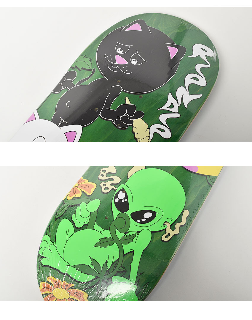 スケートボードデッキ　RIPNDIP RIPNDIP（リップンディップ） スケートデッキ RND9170 グリーン ブルー