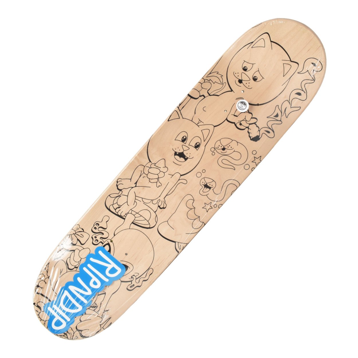 送料無料 RIPNDIP スケートデッキ FRIDAY JR DECK リップンディップ RND9166 ピンク スケートボード