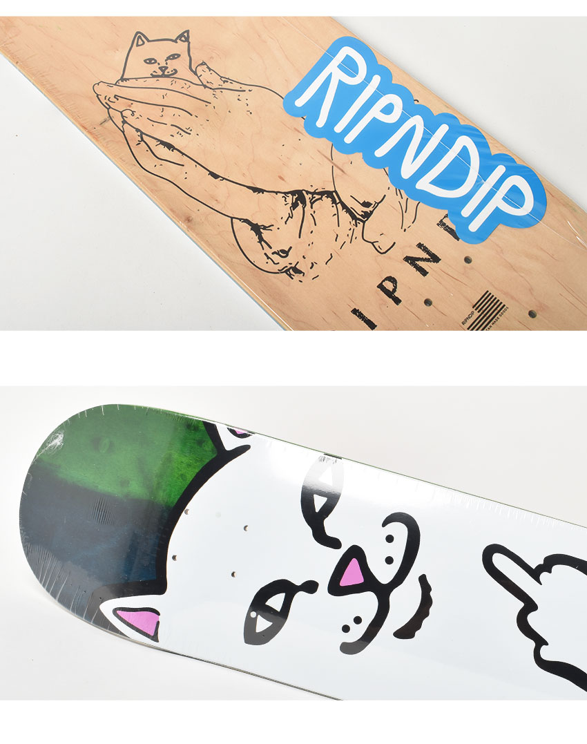 送料無料 RIPNDIP スケートデッキ LORD NERM DECK リップンディップ RND9170 グリーン ブルー ベージュ ブラウン  イエロー オレンジ 板