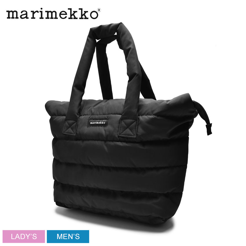 マリメッコ marimekko MILLA ミラ キルティング トートバッグ 黒 マリメッコ キルティングトートバッグ／MILLA | ライトアップ