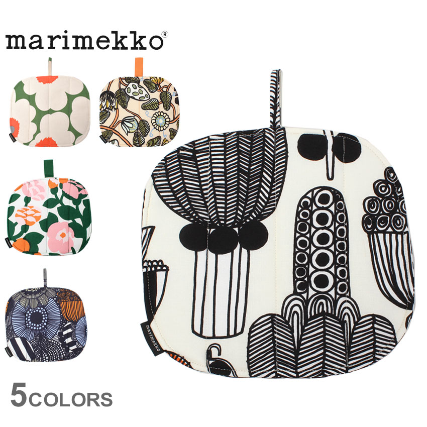 マリメッコ☆ウニッコ 60周年 60th エプロン ミトン 鍋つかみ 鍋敷き marimekko マリメッコ エプロン 鍋つかみ オーブンミトン 3点