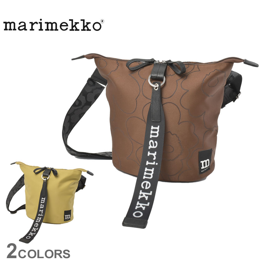 未使用marimekkoスウェード ショルダーバッグ型押し本革マリメッコウニッコ marimekko（マリメッコ） ショルダーバッグ メンズ レディース