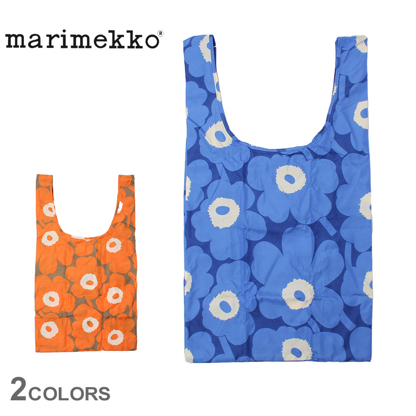 marimekko マリロゴ スマートバック　青　レア　マリメッコ　エコバッグ marimekko マリメッコ トートバッグ エコバッグ レディース