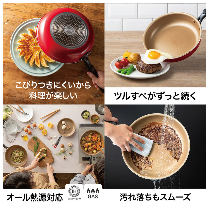 エバークック フライパン 20cm EVERCOOK EIFP20RD レッド 保障 キッチン 用品 料理 IH対応 フッ素樹脂コーティング  :7435-0003:Z-MALL ヤフーショッピング店 - 通販 - Yahoo!ショッピング