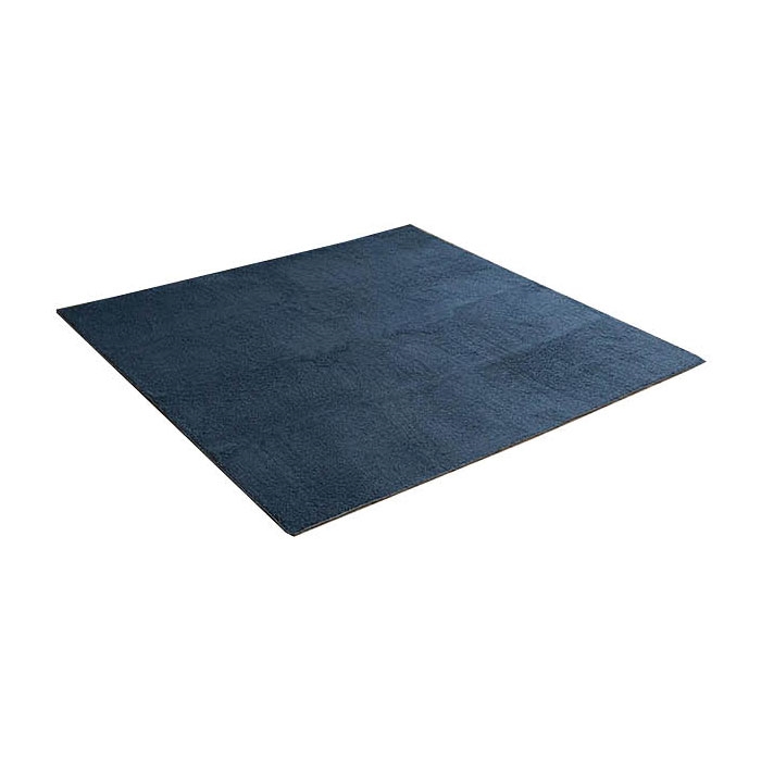 送料無料 絨毯 ミックスパイルラグ 185×185cm ブラウン グレー