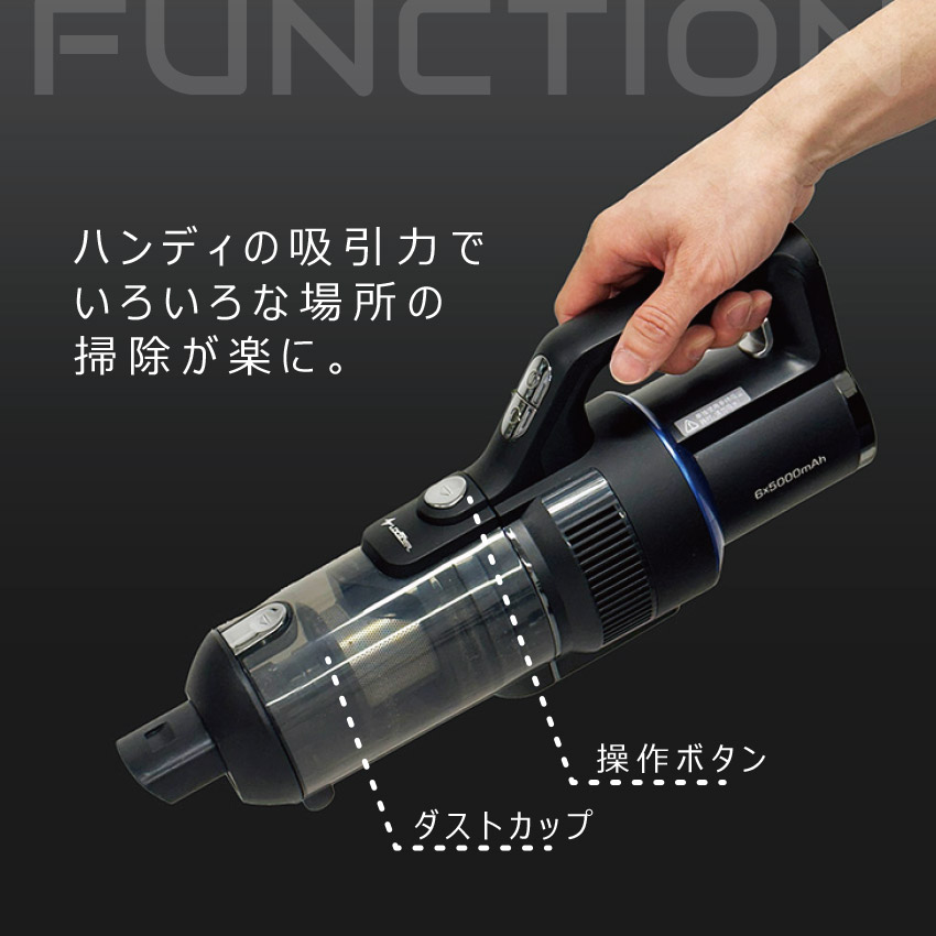 ルーザー 掃除機 VACUUM CLEANER WDH400 LOOZER ブラック 黒 3in1