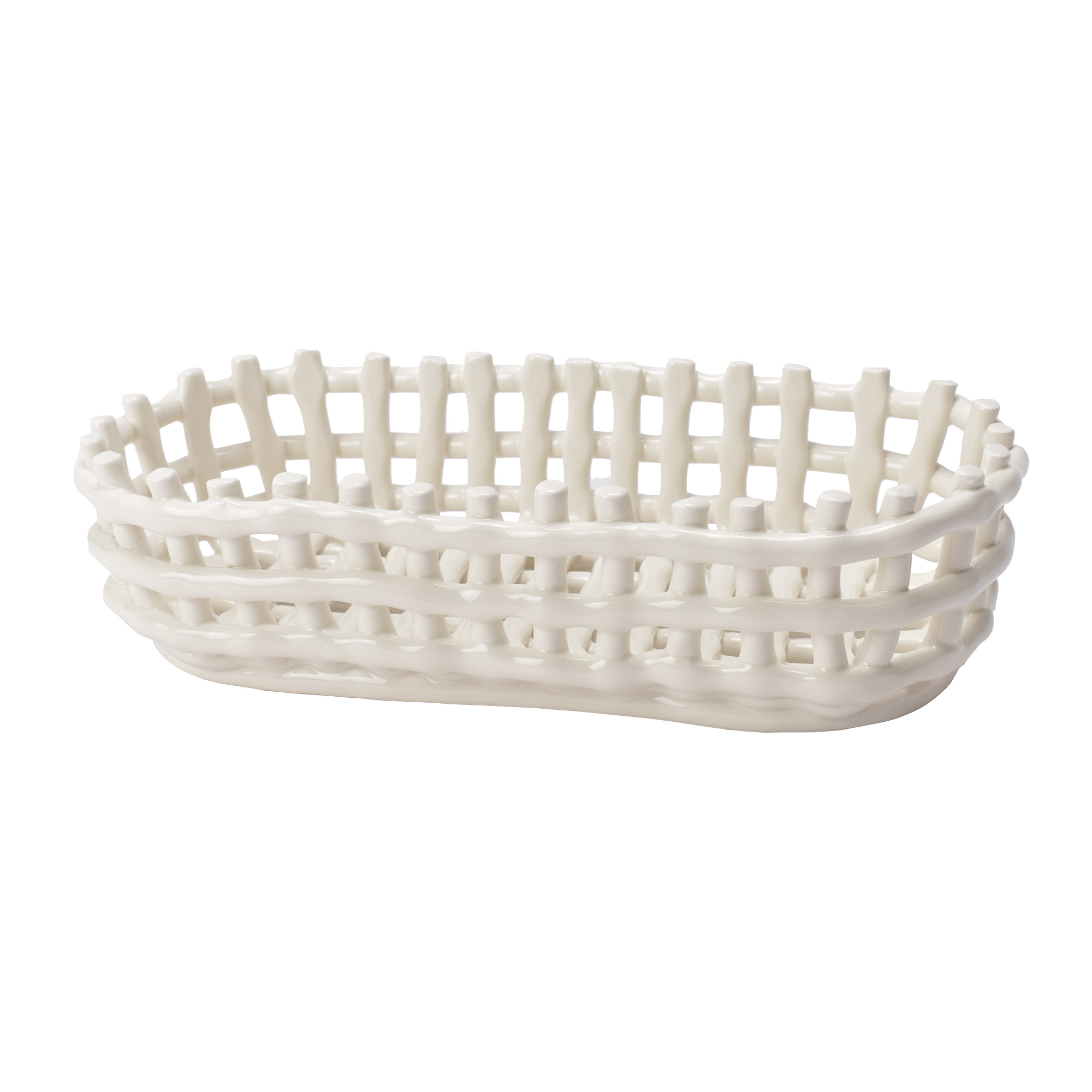 ファーム リビング バスケット Ceramic Basket Oval ferm LIVING 1104264539 1104264538 ベージュ  ホワイト 白 かご 陶器 収納 : 7718-0004 : Z-CRAFT ヤフーショッピング店 - 通販 - Yahoo!ショッピング