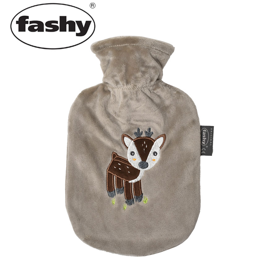 fashy ファシー 湯たんぽ FASHY 65270 かわいい カバー ブラウン 茶