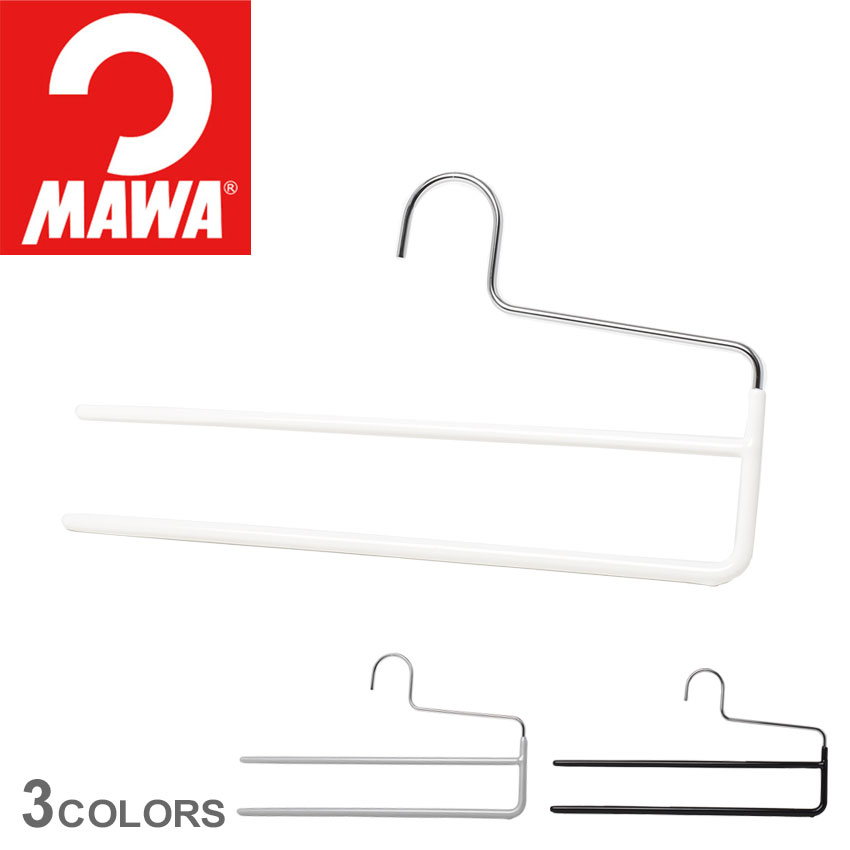 MAWA マワ ハンガー パンツダブル5P MAWA 02200 ホワイト 白 ブラック