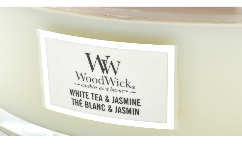 ウッドウィック アロマキャンドル WOODWICK ホワイト 白 グレー
