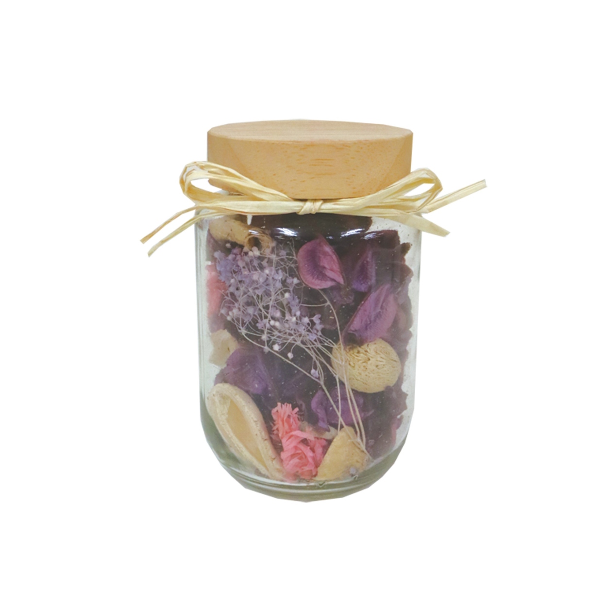 ガラスボール　ポプリとドライフラワー付き 楽天市場】ドライフラワー ガラス 好評 コルクボトル 55 ボトル