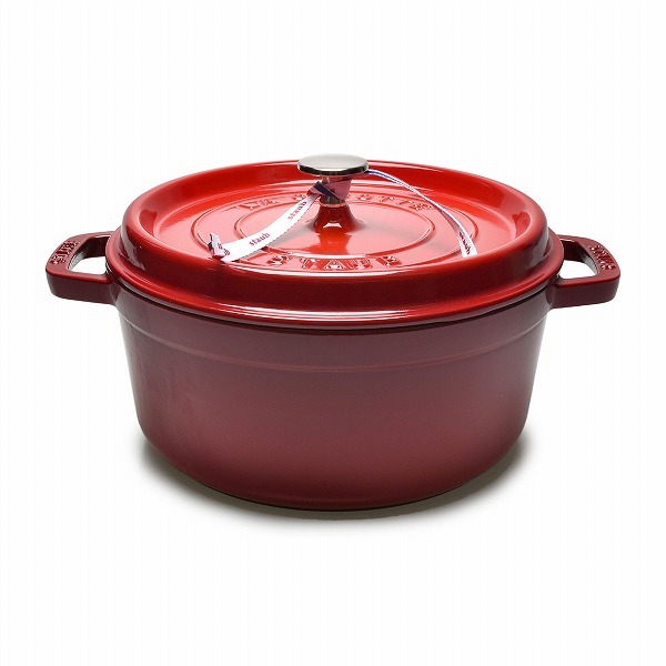 送料無料 ストウブ ココット鍋 ピコ ココット ラウンド 24cm STAUB 黒