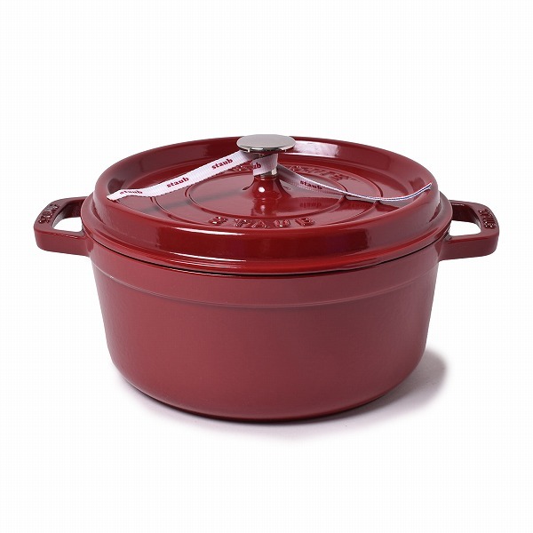 送料無料 ストウブ ココット鍋 ピコ ココット ラウンド 24cm STAUB 黒 レッド 赤 グレー ブランド 両手鍋 ココット