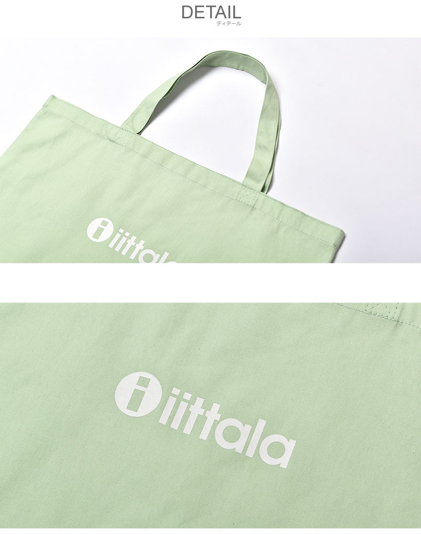 イタリア製WAKOforGRETA白➕パステルグリーンのバッグ iittala（イッタラ） トートバッグ メンズ レディース ロゴ バッグ