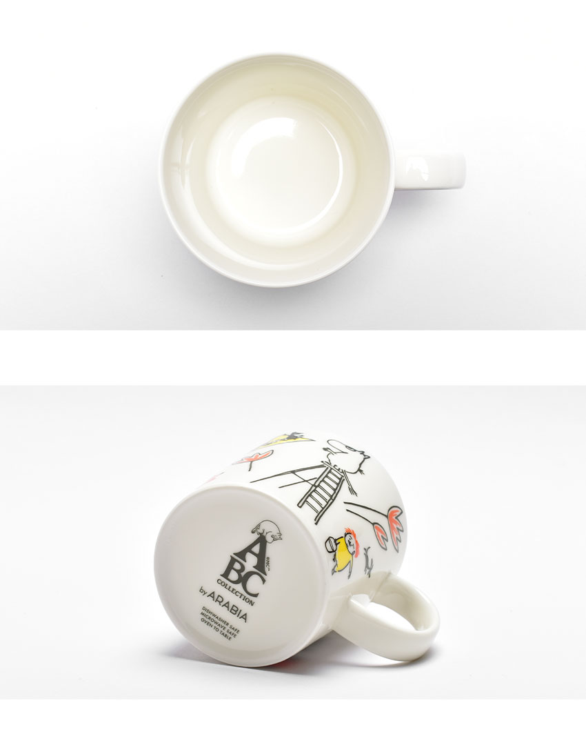ARABIA 送料無料 アラビア マグカップ ムーミン ABC 0.3L