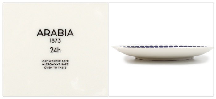 24h トゥオキオ アラビア 食器 フラット プレート 26cm ブルー arabia