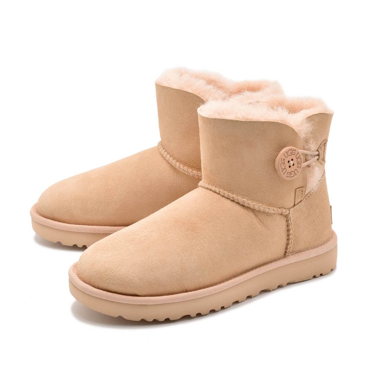 UGG（アグ） ムートンブーツ レディース ミニ ベイリーボタン II UGG