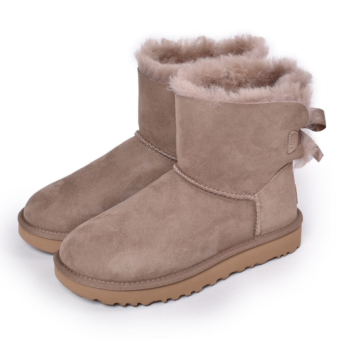 送料無料 アグ ムートンブーツ レディース ミニ ベイリーボウ II UGG 1016501 黒 グレー あったか 保温 防寒 撥水 防汚 ボア ショートブーツ ショート丈｜z-mall｜05