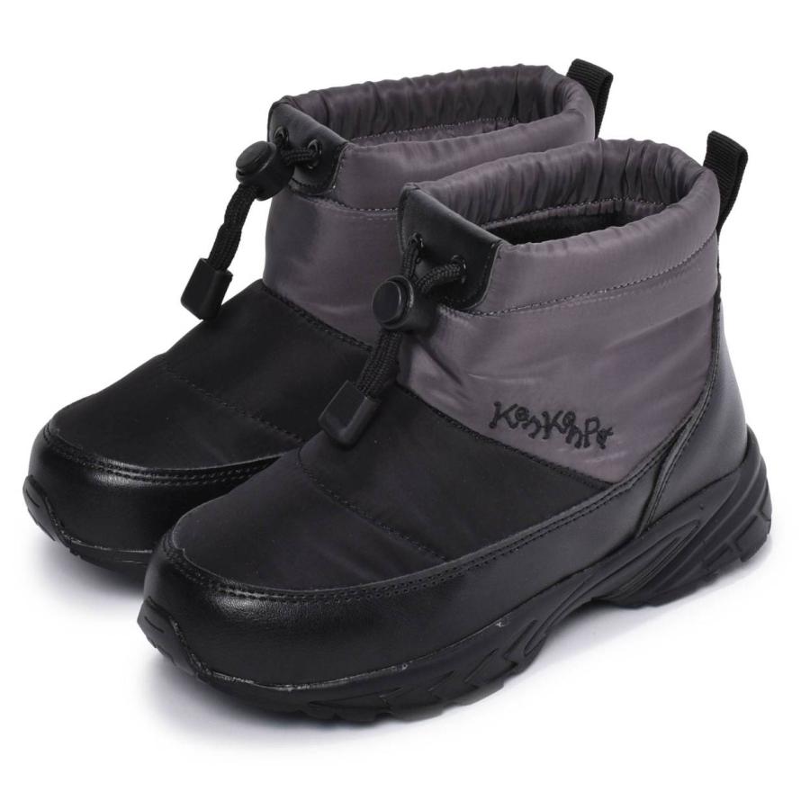 送料無料 ブーツ キッズ ジュニア 子供 スノー 雪 レイン 雨ドローコード付き防寒ブーツ KP-031  レッド イエロー ケンケンパ｜z-mall｜03