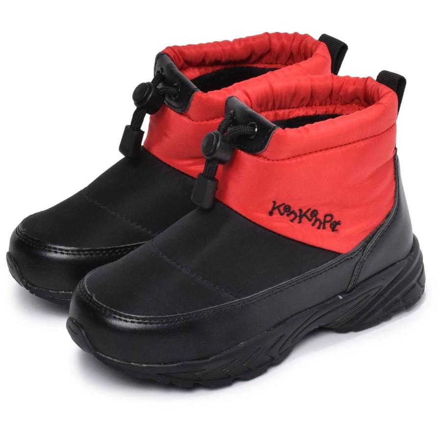 送料無料 ブーツ キッズ ジュニア 子供 スノー 雪 レイン 雨ドローコード付き防寒ブーツ KP-031  レッド イエロー ケンケンパ｜z-mall｜04