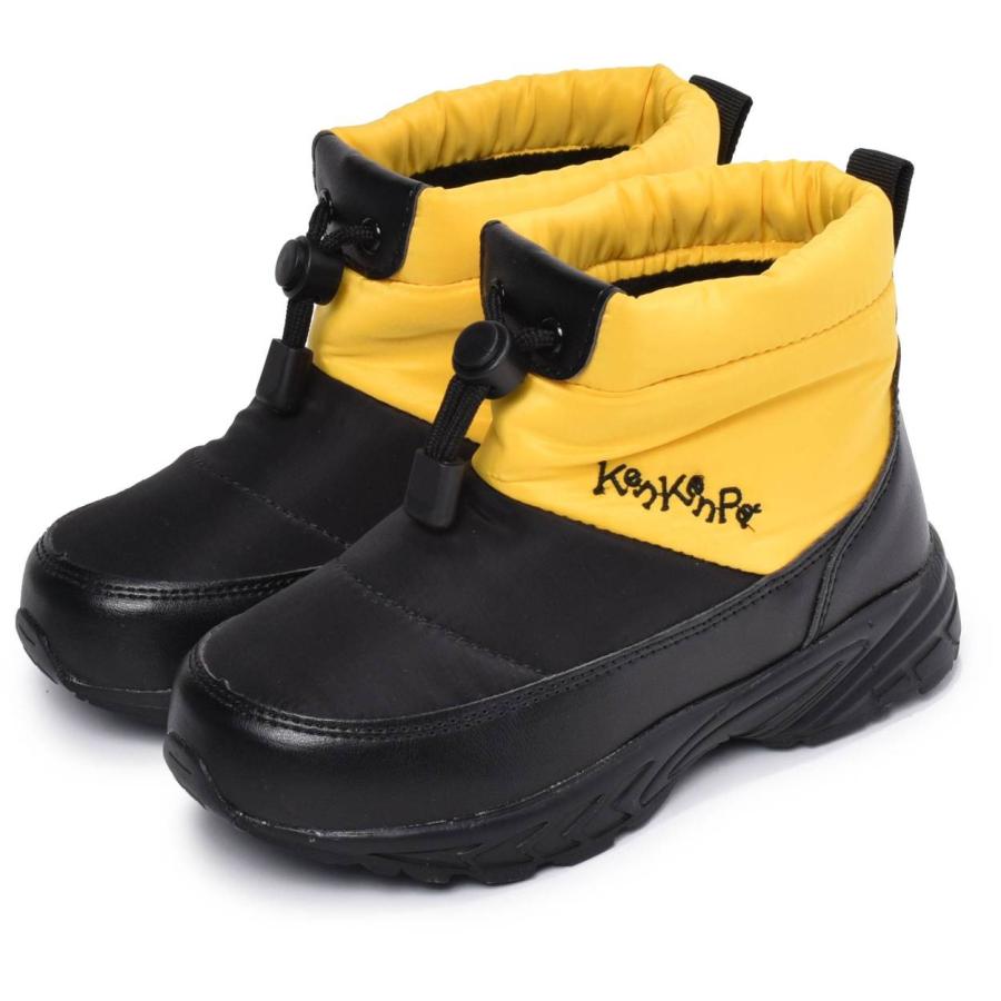 送料無料 ブーツ キッズ ジュニア 子供 スノー 雪 レイン 雨ドローコード付き防寒ブーツ KP-031  レッド イエロー ケンケンパ｜z-mall｜05