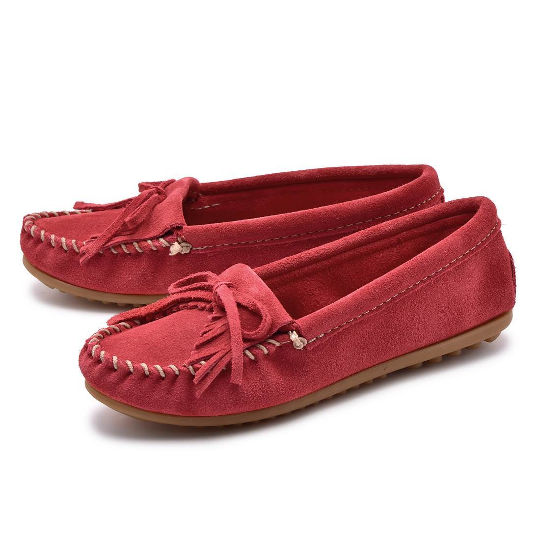 MINNETONKA モカシン 赤 ☆美品☆ミネトンカ モカシン 赤 - メルカリ