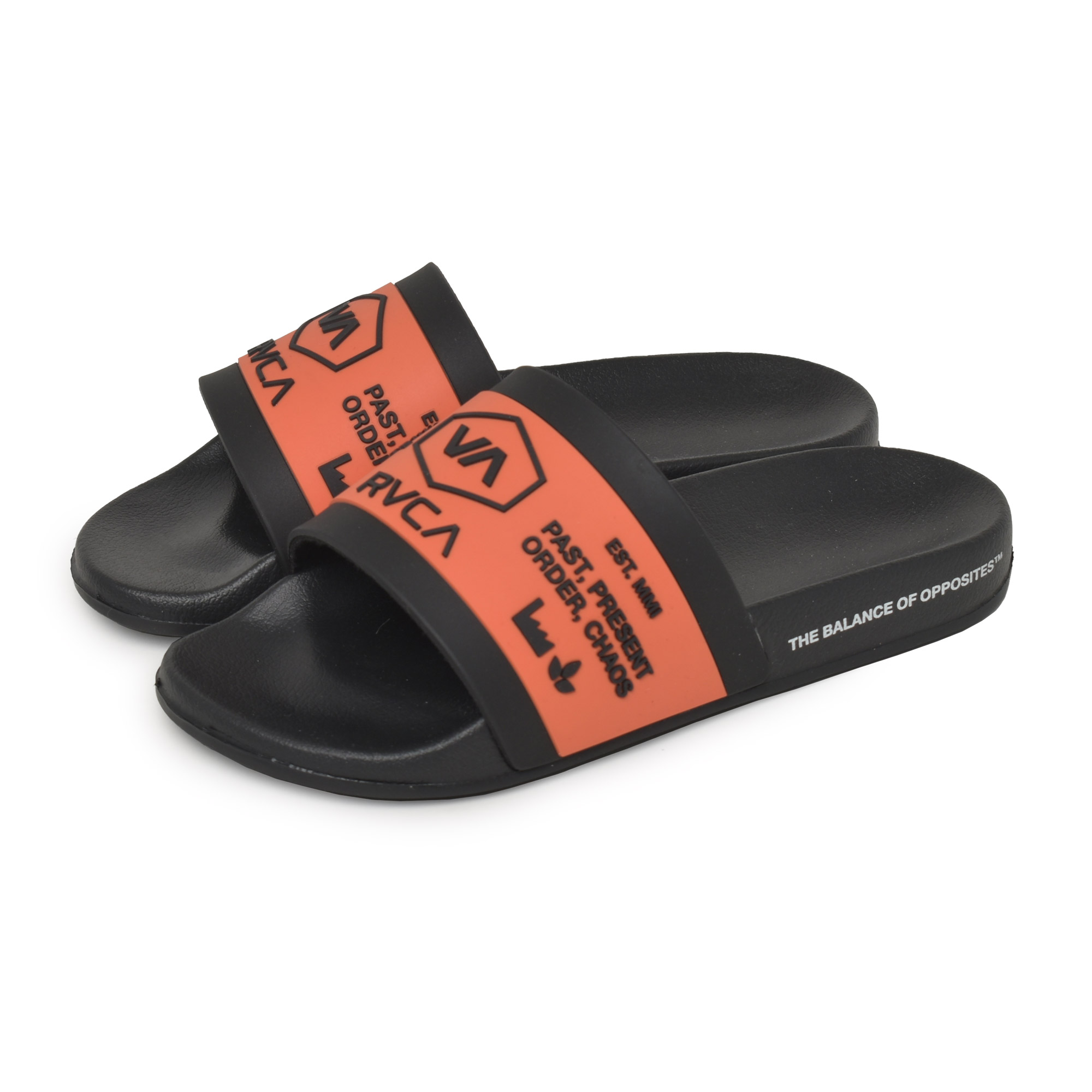 ルーカ サンダル レディース RVCA BE043971 ブラック 黒 オレンジ 靴 シャワーサンダ...