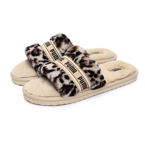 ヒ*ン様 GUILTY PARTIES ヒョウ柄スライドサンダル PUMA（プーマ） サンダル レディース PUMA 395434 ブラウン 茶 グレー