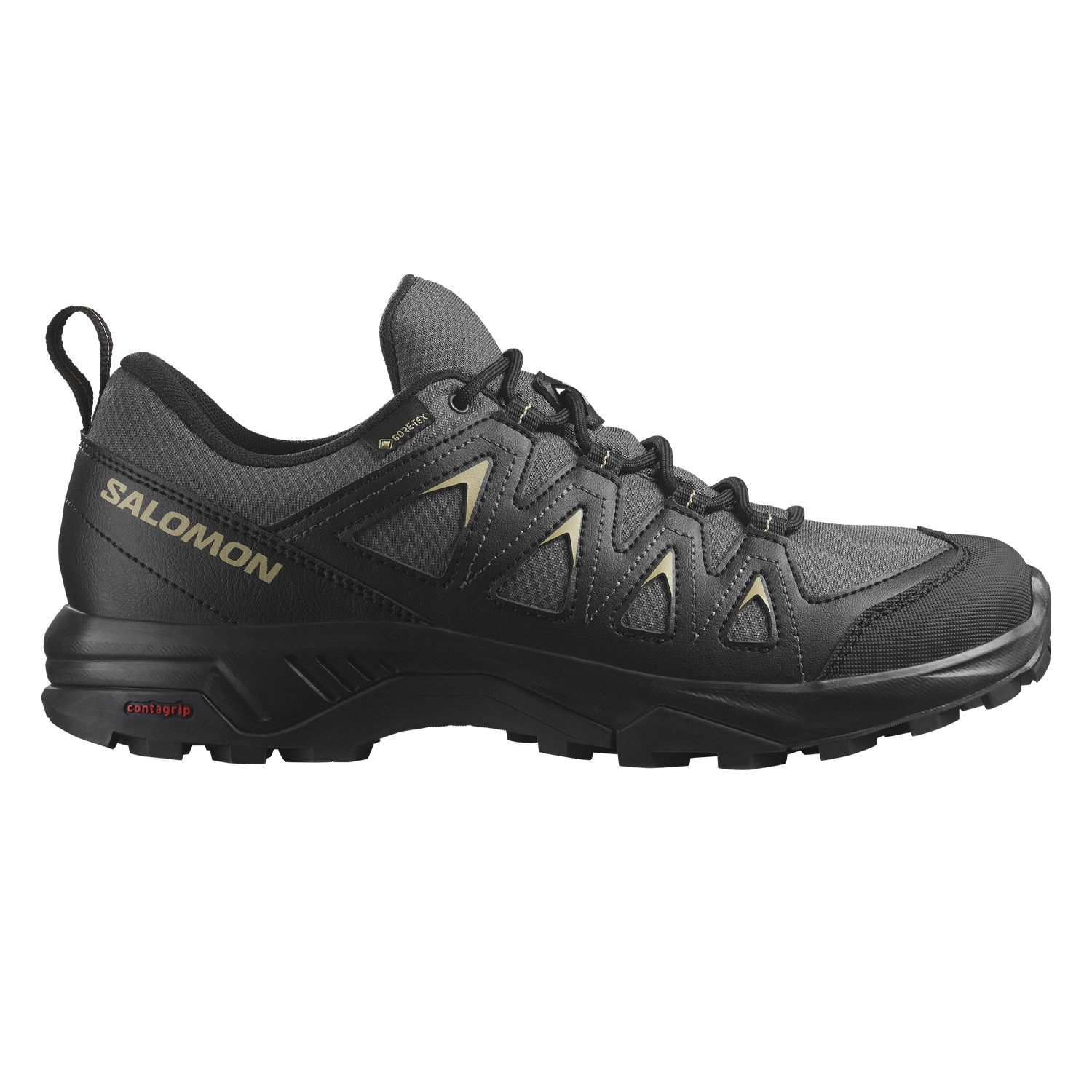 サロモン トレッキングシューズ メンズ SALOMON L47180400 L47180500 L47180600 ブラック 黒 グレー 靴 シューズ 通勤 通学 ローカット 厚底 おしゃれ 防水