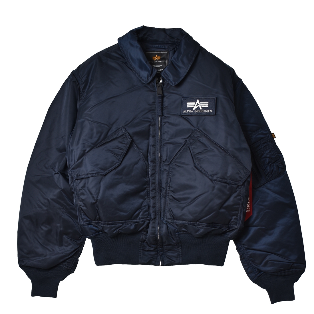 送料無料 アルファ インダストリーズ アウター ALPHA INDUSTRIES CWU 45/P フライトジャケット メンズ ブラック 黒 グレー FLIGHT JACKET MJC22000C1｜z-mall｜02