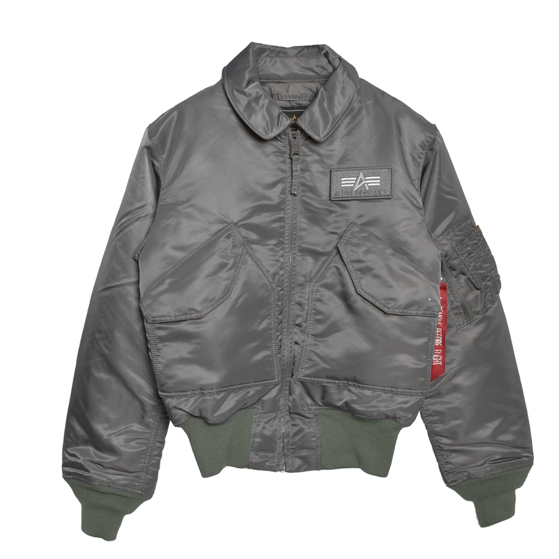 送料無料 アルファ インダストリーズ アウター ALPHA INDUSTRIES CWU 45/P フライトジャケット メンズ ブラック 黒 グレー FLIGHT JACKET MJC22000C1｜z-mall｜03