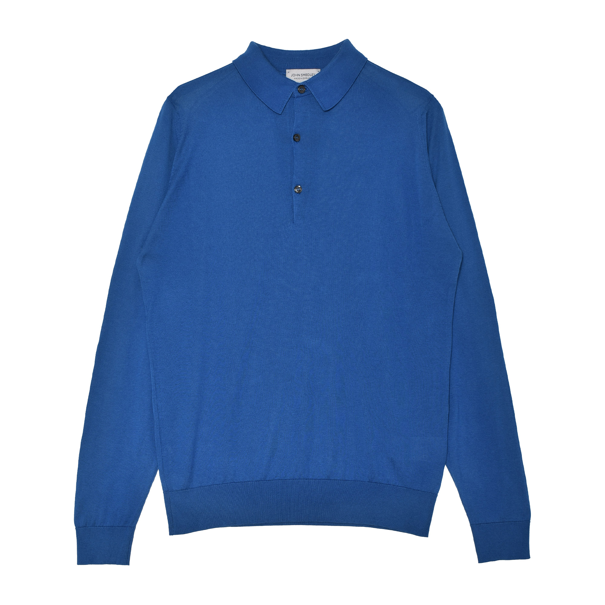 JOHN SMEDLEY（ジョンスメドレー） 長袖ポロシャツ メンズ ブラック 黒