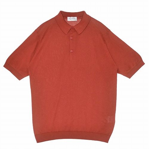 JOHN SMEDLEY ブラック半袖ポロシャツ (クリーニング済み) JOHN SMEDLEY ジョンスメドレー メンズ 半袖ポロシャツ RHODES