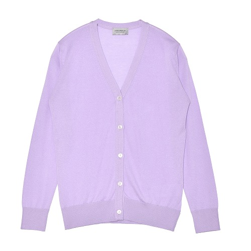 JOHN SMEDLEY パープル ウールカーディガン Lサイズ JOHN SMEDLEY（ジョンスメドレー） カーディガン レディース ブラック