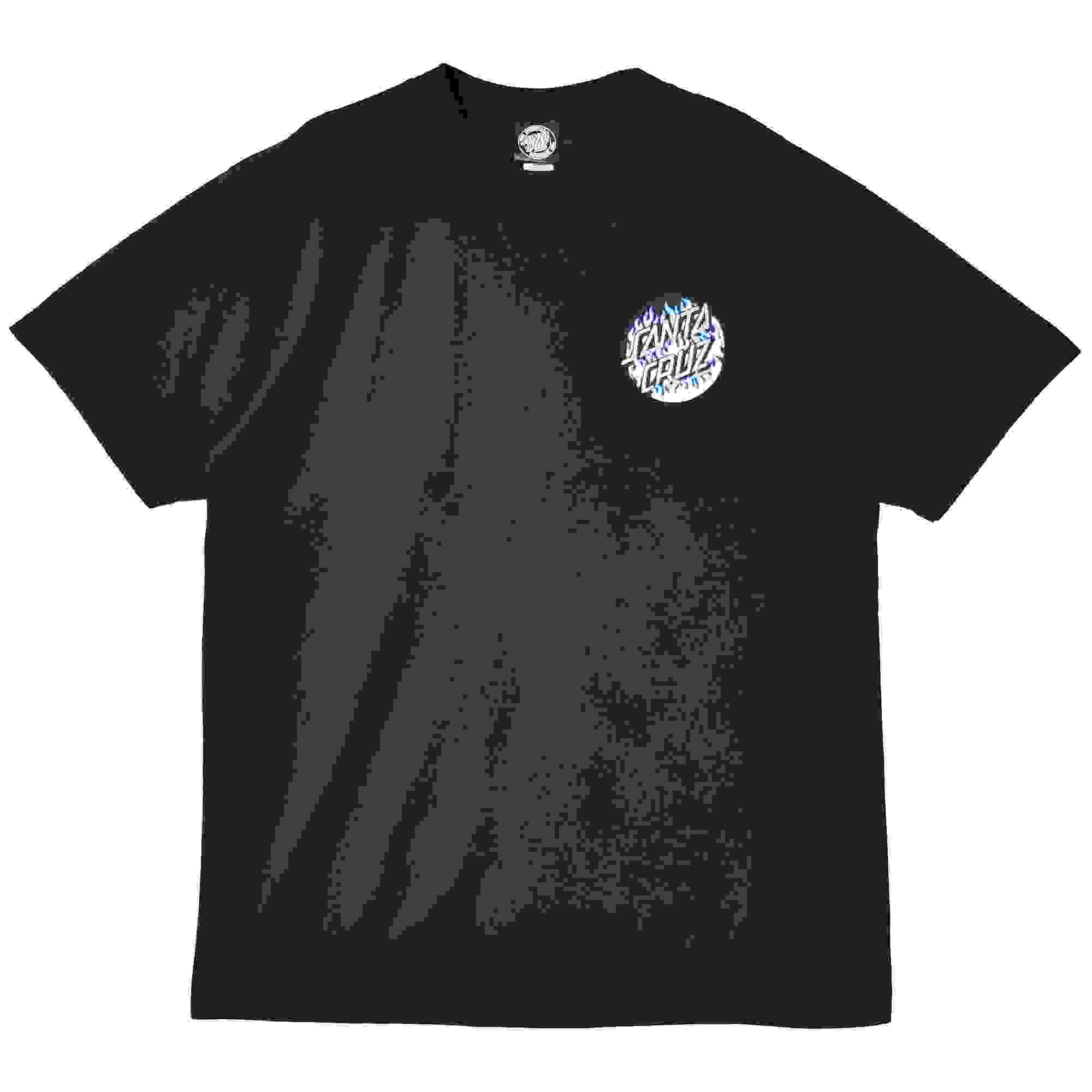 サンタクルーズ 半袖Tシャツ メンズ BLAZE DOT S/S REGULAR T-SHIRT SANTACRUZ 44155443 ブラック 黒  ネイビー 紺 tシャツ 半袖