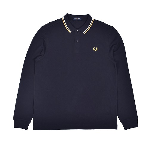 フレッドペリー 長袖ポロシャツ ネイビー FRED PERRY（フレッドペリー） ポロシャツ 長袖 メンズ The Fred Perry