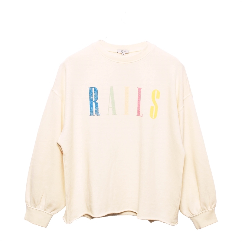 送料無料 レイルズ スウェット レディース シグネチャー スウェットシャツ RAILS 843A-357A 黒 長袖 ブランド Rails 送料無料 レイルズ スウェット レディース シグネチャー