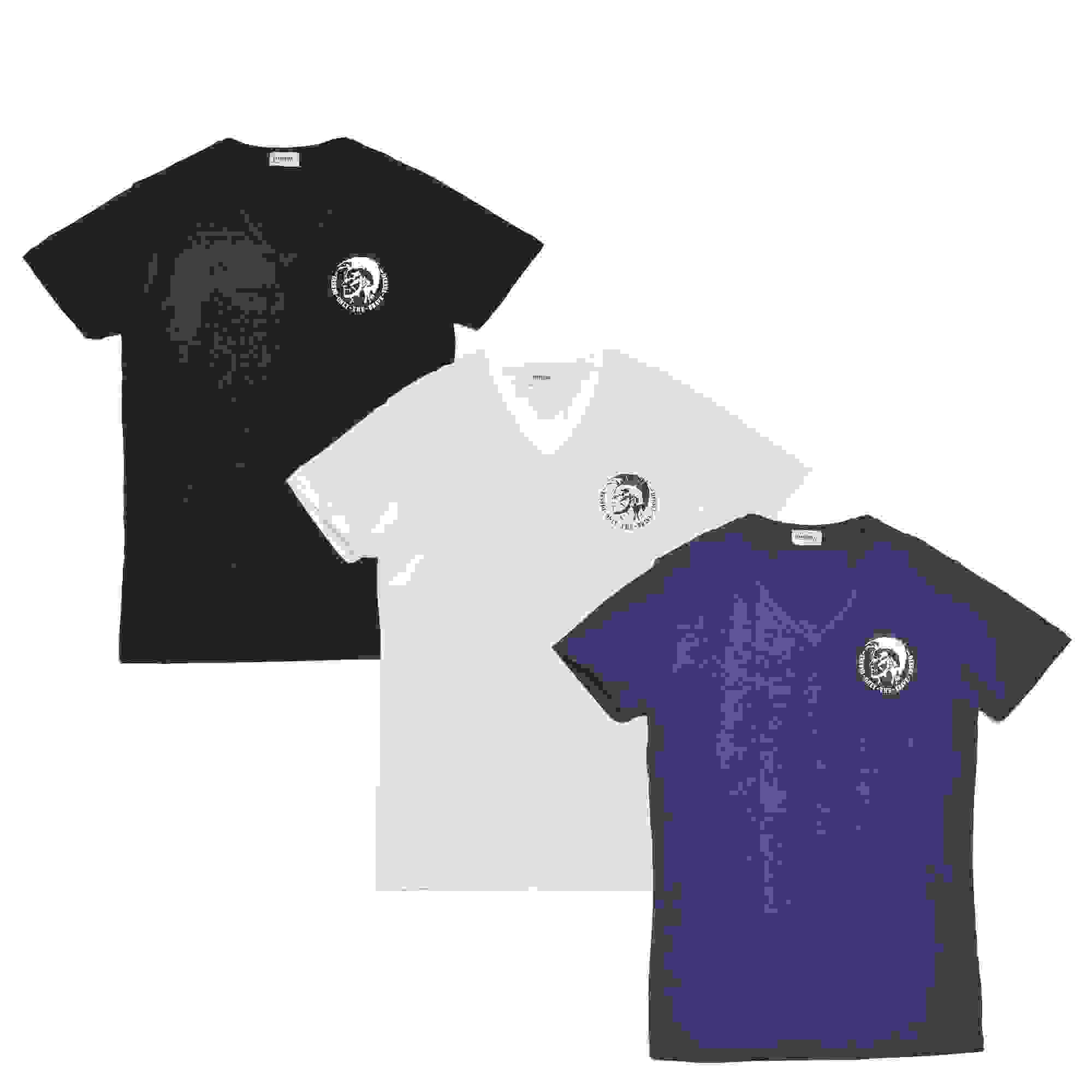 DIESEL ディーゼル 半袖 Tシャツ 3カラー 関＊送込 DIESEL ディーゼル 3パック Tシャツ 半袖 メンズ UMTEE マイケル