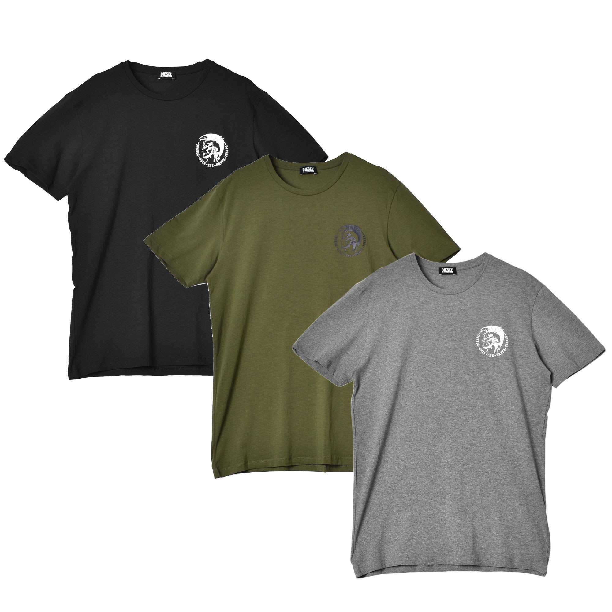 送料無料 ディーゼル 3パック Tシャツ 半袖 メンズ UMTEE ランダル DIESEL 00SJ5L 0TANL