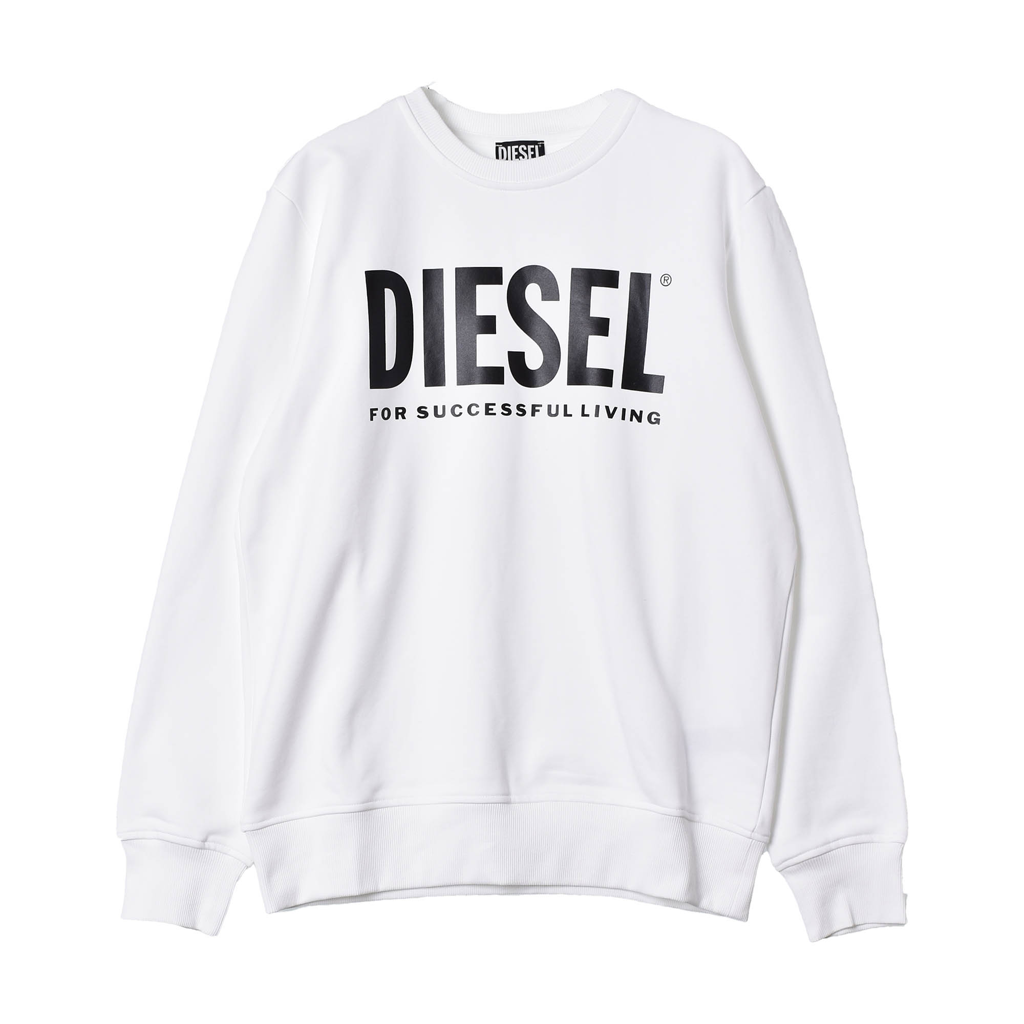 送料無料 ディーゼル スウェット メンズ S-GIRK-ECOLOGO SWEAT-SHIRT DIESEL A02864 0BAWT ピンク ネイビー ロゴ