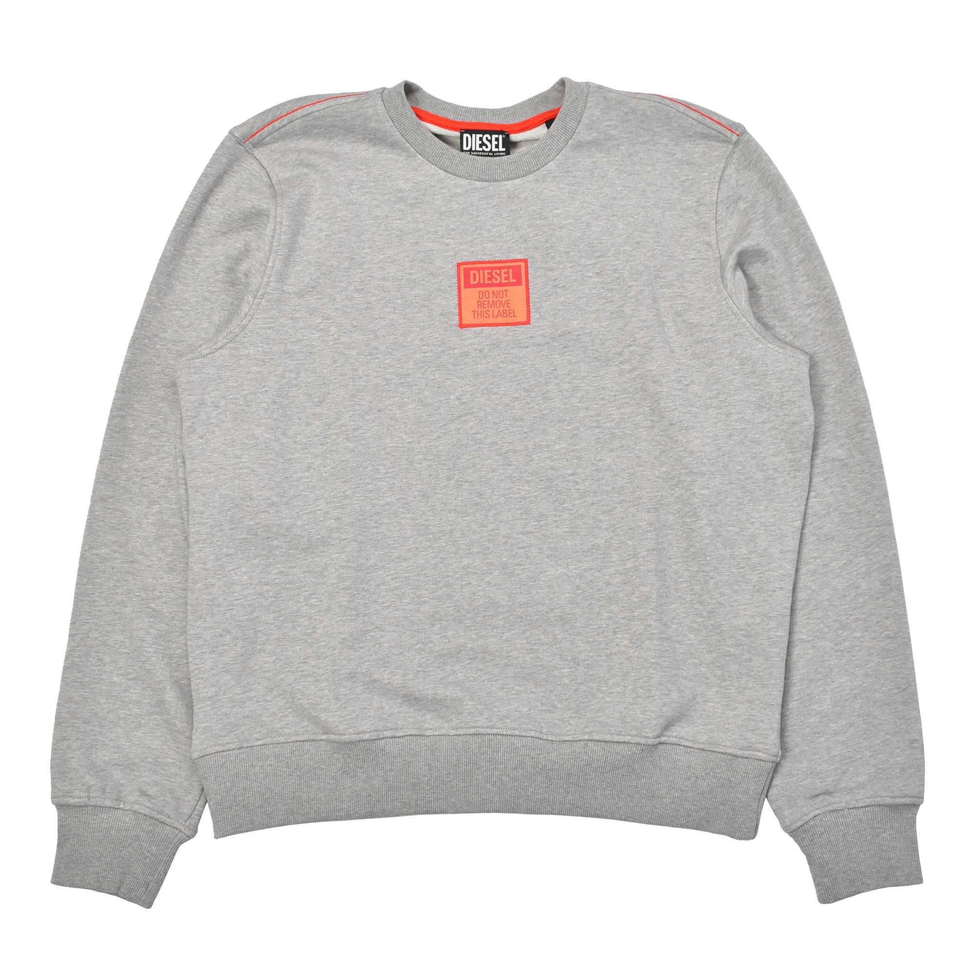 DIESEL / スウェット/L/コットン/GRY/S-GINN-E2 DIESEL（ディーゼル） 送料無料 スウェット メンズ S-GINN CREW E2