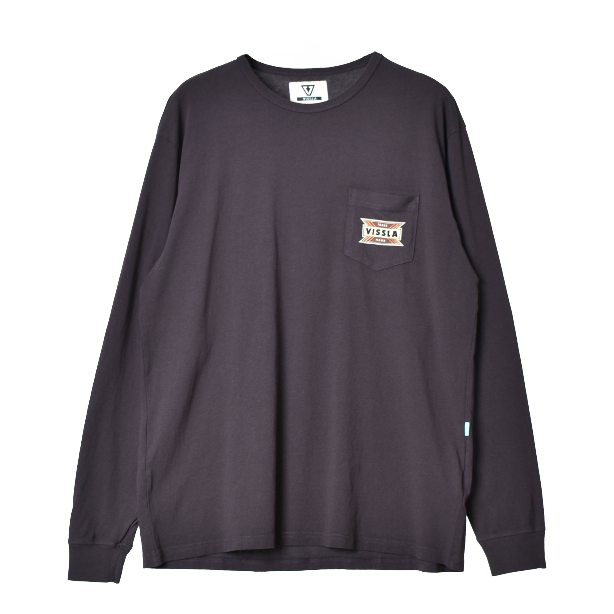 送料無料 ヴィスラ 長袖Tシャツ メンズ DISCO L/S PKT TEE VISSLA M483UDIS 黒 ブランド 長袖 シンプル｜z-mall｜02